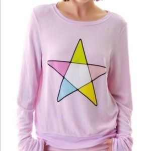 Wildfox Pink Star Jumper